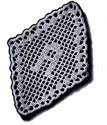 Filet Crochet Medallion Pattern #1856