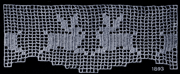 Filet Crochet Edging Pattern #1893