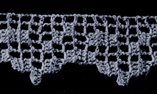Filet Crochet Edging Pattern #1894