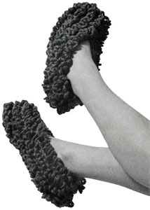 Loop the Loop Crocheted Slippers Pattern