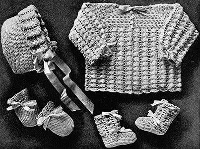 Infant's Crocheted Set Pattern #2001