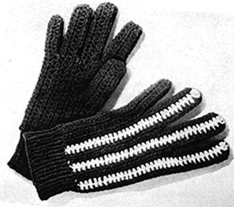 Crocheted Wool Gloves Pattern