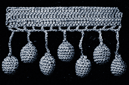 Crocheted Ball Fringe Pattern