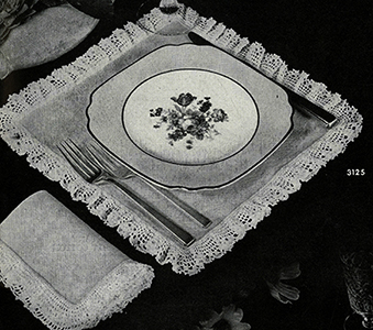 Square Luncheon Set Pattern #3125