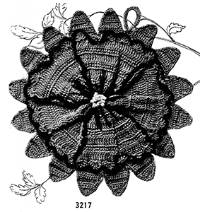 Flower Potholder Pattern #3217