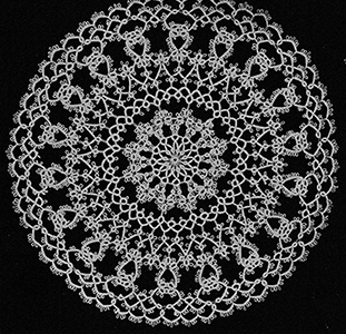 Round Tatted Doily Pattern #4404