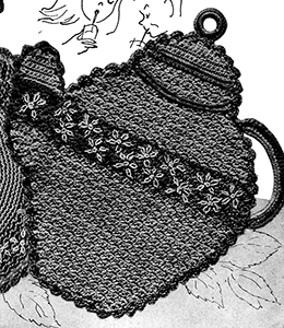Teapot Potholder Pattern #5518