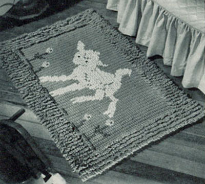 Crocheted Lamb Rug Pattern