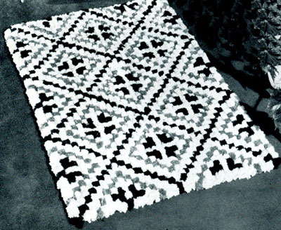 Diamond Tile Rug Pattern