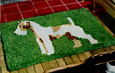 Wire Haired Terrier Rug Pattern