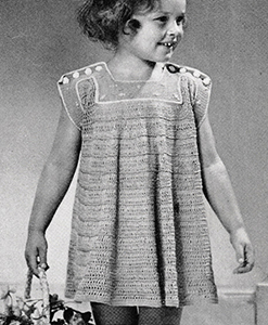 Child's Crocheted Dress Pattern #602