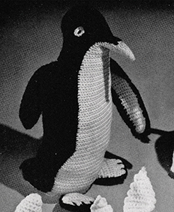 Crocheted Penguin Pattern #605