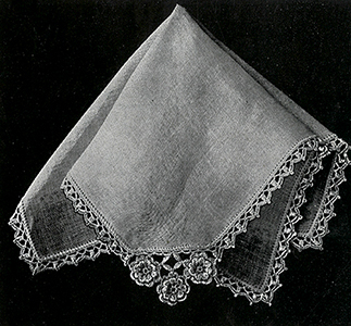 Rose Corner for Handkerchief Pattern #7407