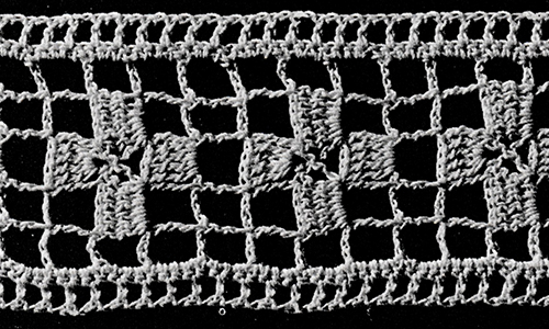 Filet Crochet Edging Pattern #760