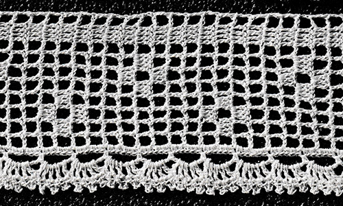 Filet Crochet Edging #788