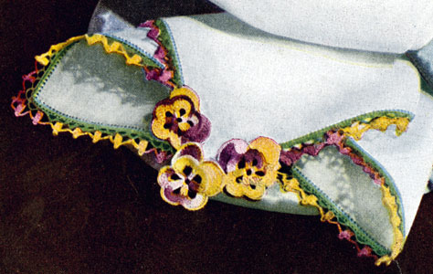 Pansy Handkerchief Edging Pattern