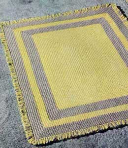 The Yellow and Gray Rug Pattern