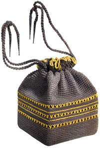 Grey and Yellow Bag Pattern