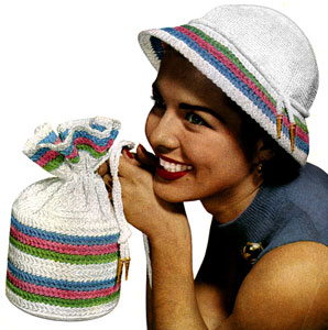 Candy Striped Hat and Bag Pattern