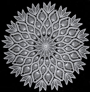 single pineapple crochet pattern graph