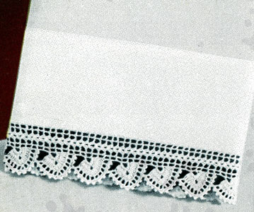 White Pillowcase Edging Pattern