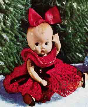 Christmas Doll with Red Dress