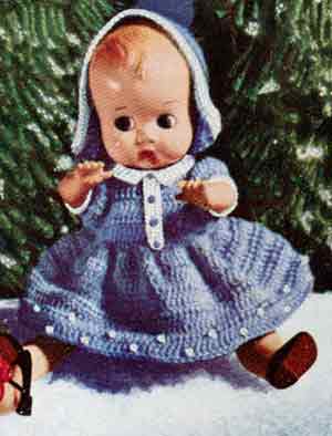 Christmas Doll with Blue Dress