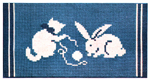 Kitten and Bunny Rug Pattern
