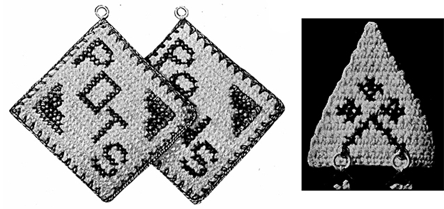 Cross Stitch Squares Pot Holder Patterns