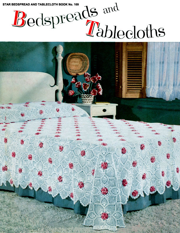Tablecloths and Bedspreads Lily Design Crochet Booklet No 207 FREE SHIPPING
