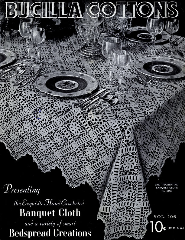 Bucilla Cottons Banquet Cloth & Bedspread Creations | Volume 106