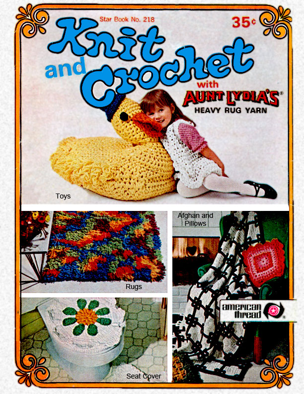 Knit & Crochet with Heavy Rug Yarn | Star Book No. 218