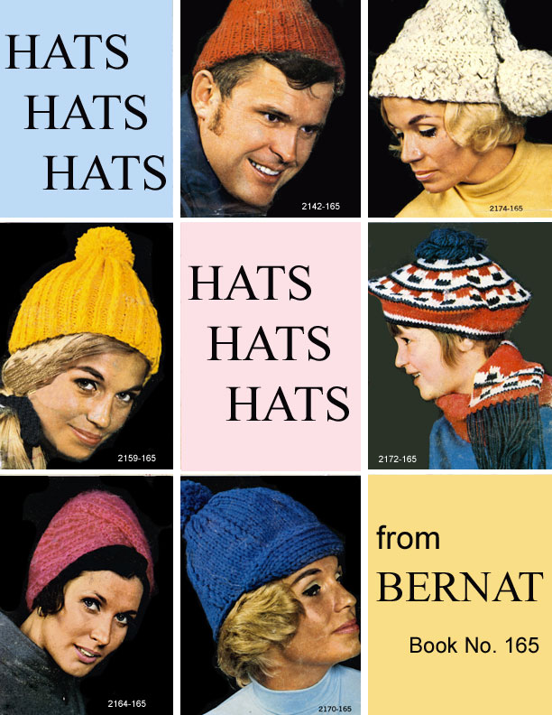 Hats Hats Hats, Bernat Handicrafter Book No. 165