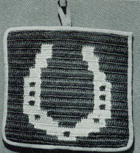 Horseshoe Potholder Pattern #9365