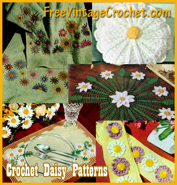 crochet daisy pattern