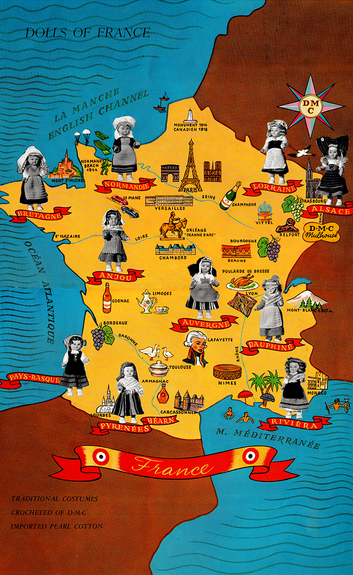Dolls of France map
