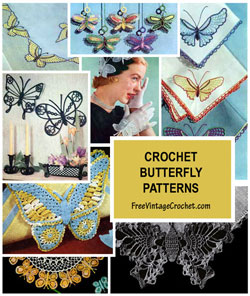 crochet butterfly patterns