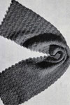 crocheted shell stitch scarf