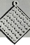 cross shell pot holder pattern