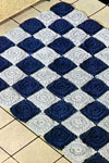 checkers rug pattern