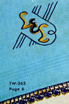 monogram towel pattern
