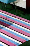 striped bedroom rug