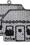 cottages pot holder pattern
