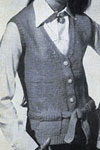 belted vest with pockets pattern