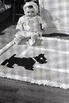 playmates crocheted nursery rug