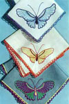 butterfly handkerchiefs pattern