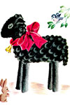 Blackie Black Lamb toy pattern