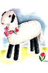 Gardenia White Lamb toy pattern
