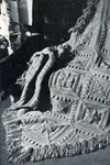 sculptured block afghan
