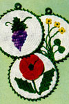 flower and grape potholder patterns